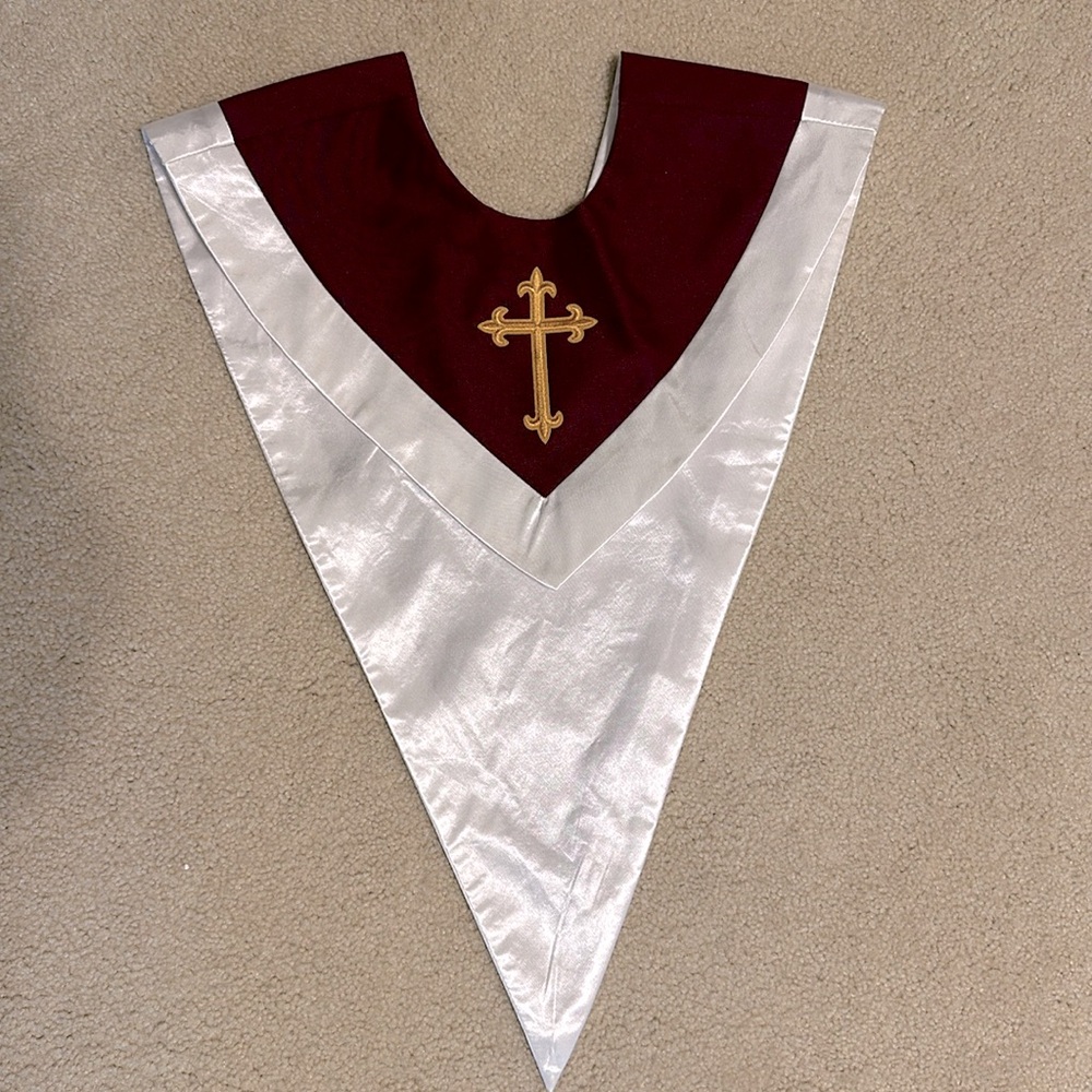Adult choir robe collar
